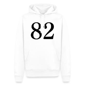 82 - Sweat à capuche Premium bio Homme - blanc - Devant - Nico (187cm)