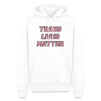 Trans-Leben sind wichtig Transgender-Stolz - Männer Premium Bio Hoodie - Weiß - Vorne - Nico (187cm)