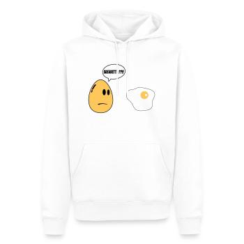 SISTER egg - Men’s Premium Organic Hoodie - white - Front - Nico (187cm)
