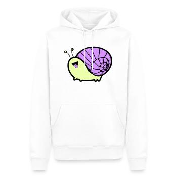 Bande dessinée d’escargot - Sweat à capuche Premium bio Homme - blanc - Devant - Nico (187cm)