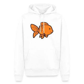 fisch goldfisch - Männer Premium Bio Hoodie - Weiß - Vorne - Nico (187cm)