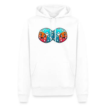 Bande dessinée Cube - Sweat à capuche Premium bio Homme - blanc - Devant - Nico (187cm)