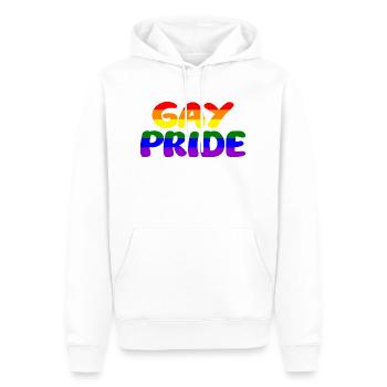 Schwul - Männer Premium Bio Hoodie - Weiß - Vorne - Nico (187cm)