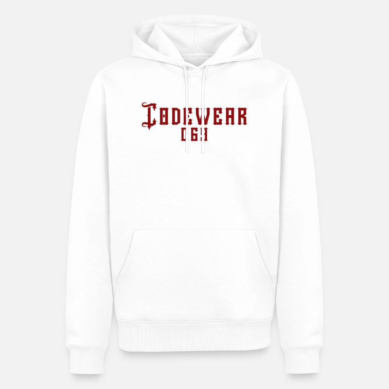 Codewear 069 Frankfurt - Männer Premium Bio Hoodie - Weiß