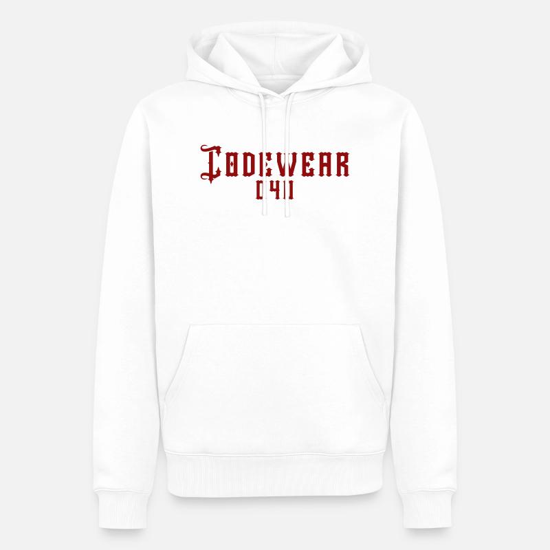 Codewear 040 Hamburg - Männer Premium Bio Hoodie - Weiß