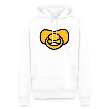 soother - Sweat à capuche Premium bio Homme - blanc - Devant - Nico (187cm)