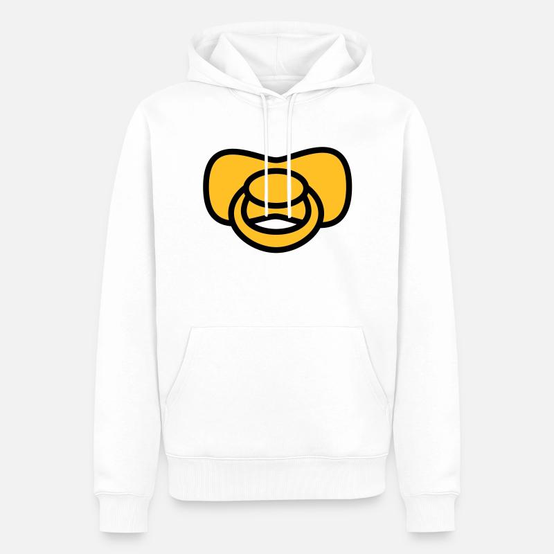 soother - Sweat à capuche Premium bio Homme - blanc