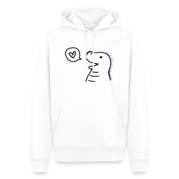 Cute Dino - Männer Premium Bio Hoodie - Weiß - Vorne - Nico (187cm)