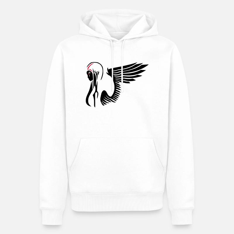 angel02 - Sweat à capuche Premium bio Homme - blanc