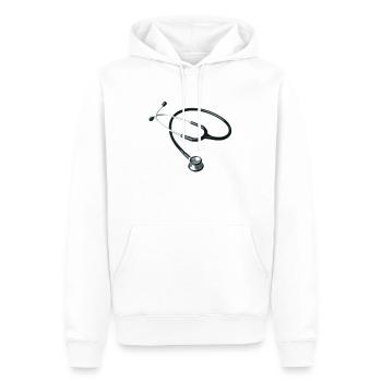 Stethoskop Arzt - Männer Premium Bio Hoodie - Weiß - Vorne - Nico (187cm)