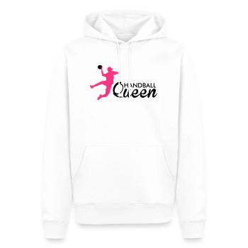 handball queen - Männer Premium Bio Hoodie - Weiß - Vorne - Nico (187cm)