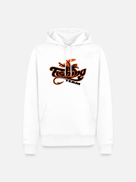 fishing_team_2c - Männer Premium Bio Hoodie - Weiß