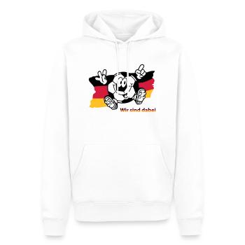 (ichdabei4) - Männer Premium Bio Hoodie - Weiß - Vorne - Nico (187cm)