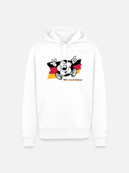 (ichdabei4) - Männer Premium Bio Hoodie - Weiß