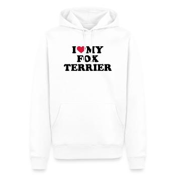 Foxterrier - Männer Premium Bio Hoodie - Weiß - Vorne - Nico (187cm)