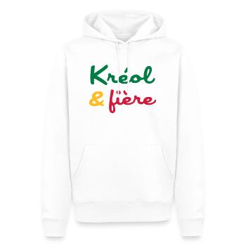 Créole / Martinique / Guadeloupe / Antilles - Männer Premium Bio Hoodie - Weiß - Vorne - Nico (187cm)