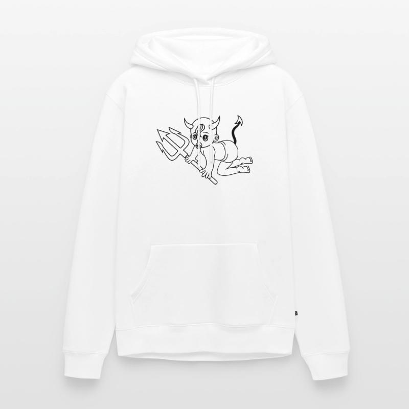 evil devil demon hell devil satan crawling pacifie Men’s Premium Organic Hoodie