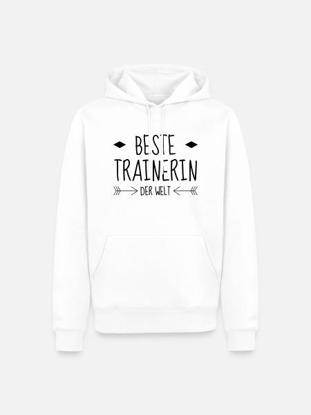 Coach / Coaching / Trainer / Sport - Männer Premium Bio Hoodie - Weiß