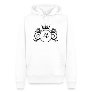 Armoiries M - Sweat à capuche Premium bio Homme - blanc - Devant - Nico (187cm)