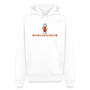goose on the loose - Männer Premium Bio Hoodie - Weiß - Vorne - Nico (187cm)