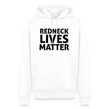 Redneck America Matters Country Western USA Homme - Sweat à capuche Premium bio Homme - blanc - Devant - Nico (187cm)