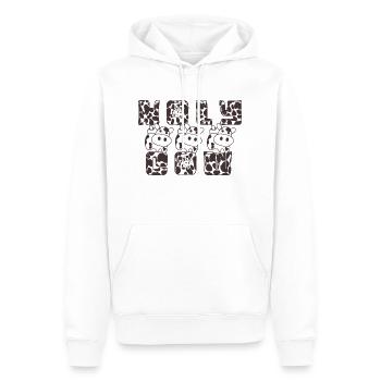 Holy Cow - Vaches - Sweat à capuche Premium bio Homme - blanc - Devant - Nico (187cm)