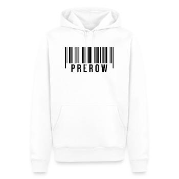 Prerow Strichcode - Männer Premium Bio Hoodie - Weiß - Vorne - Nico (187cm)