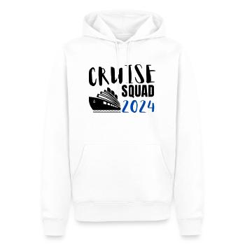 Cruise Squad 2024 - Kreuzfahrt 2024 Reisegruppe - Männer Premium Bio Hoodie - Weiß - Vorne - Nico (187cm)