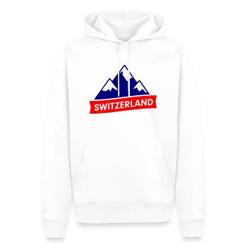 Switzerland - Männer Premium Bio Hoodie - Weiß - Vorne - Nico (187cm)