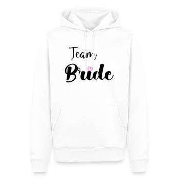 Mariée d’équipe - Sweat à capuche Premium bio Homme - blanc - Devant - Nico (187cm)
