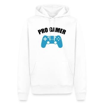 Pro Gamer - Men’s Premium Organic Hoodie - white - Front - Nico (187cm)