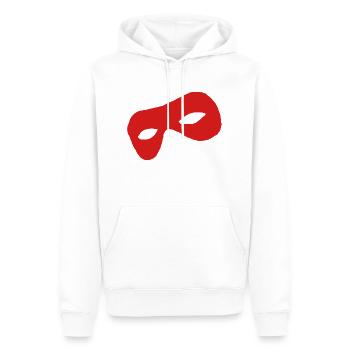 Red Mask: Focus on Mysticism - Men’s Premium Organic Hoodie - white - Front - Nico (187cm)
