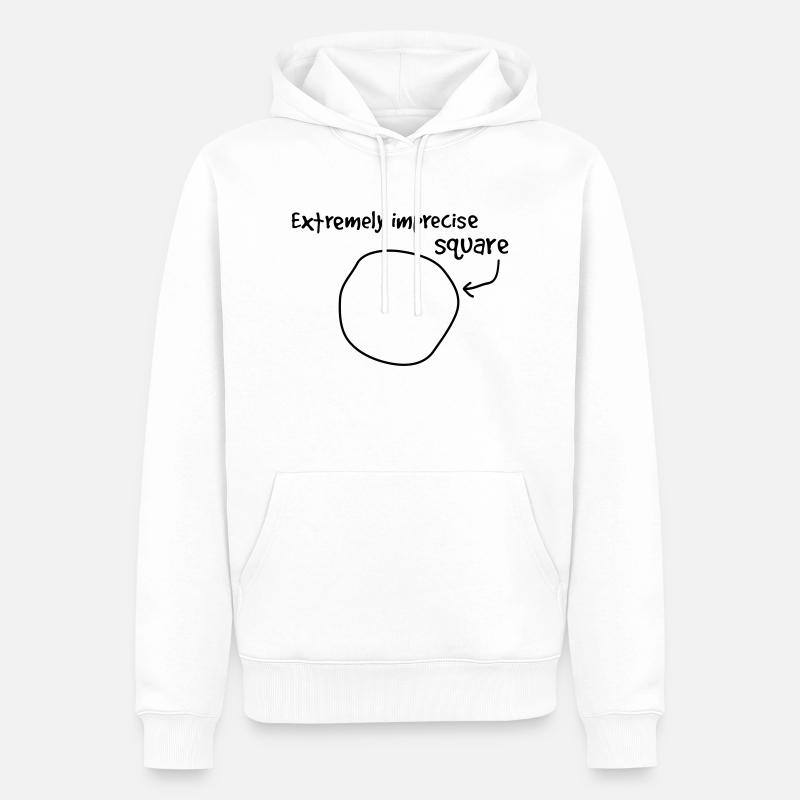 Extremly imprecise square - Männer Premium Bio Hoodie - Weiß