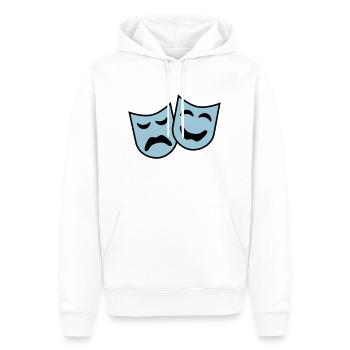 theater_2c - Men’s Premium Organic Hoodie - white - Front - Nico (187cm)