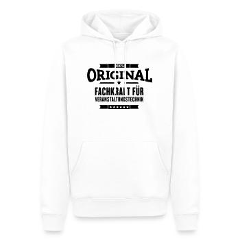Veranstaltungstechnik - Männer Premium Bio Hoodie - Weiß - Vorne - Nico (187cm)
