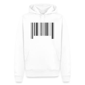 barcode - Männer Premium Bio Hoodie - Weiß - Vorne - Nico (187cm)
