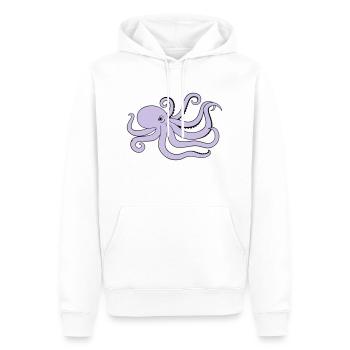 octopus - Männer Premium Bio Hoodie - Weiß - Vorne - Nico (187cm)