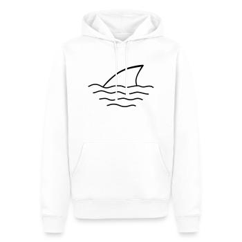shark - Männer Premium Bio Hoodie - Weiß - Vorne - Nico (187cm)