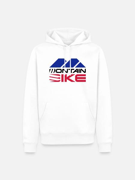 Montain Bike__V003 - Männer Premium Bio Hoodie - Weiß