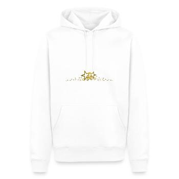 Sternrahmen Gold - Männer Premium Bio Hoodie - Weiß - Vorne - Nico (187cm)