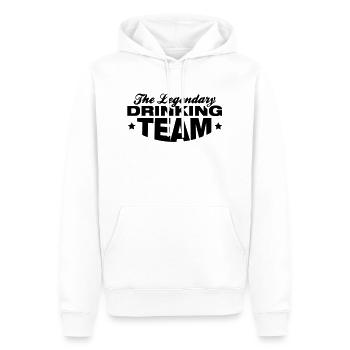legendary_drinking_team_tt1 - Sweat à capuche Premium bio Homme - blanc - Devant - Nico (187cm)