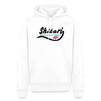 Shibari World 1 3 couleurs - Sweat à capuche Premium bio Homme - blanc - Devant - Nico (187cm)