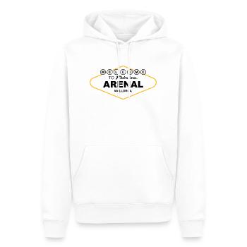 Bienvenue sur Fabulous Arenal Majorque - Sweat à capuche Premium bio Homme - blanc - Devant - Nico (187cm)