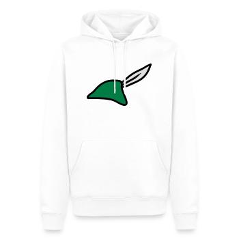 Robin Hood Hat - Männer Premium Bio Hoodie - Weiß - Vorne - Nico (187cm)
