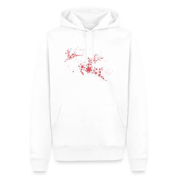Sterne Elche Weihnachten Schneeflocken Rudolf - Männer Premium Bio Hoodie - Weiß - Vorne - Nico (187cm)