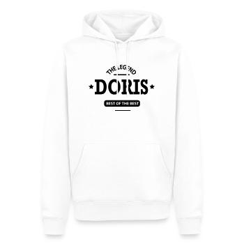 doris - Männer Premium Bio Hoodie - Weiß - Vorne - Nico (187cm)