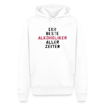 Alkohol - Alkoholiker - Alkoholikerin - Aperitif - Männer Premium Bio Hoodie - Weiß - Vorne - Nico (187cm)