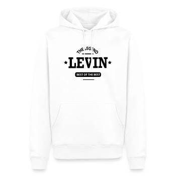 levin - Männer Premium Bio Hoodie - Weiß - Vorne - Nico (187cm)