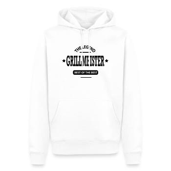 grillmeister - Männer Premium Bio Hoodie - Weiß - Vorne - Nico (187cm)