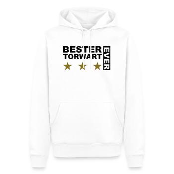 Bester Torwart - V2 - Männer Premium Bio Hoodie - Weiß - Vorne - Nico (187cm)
